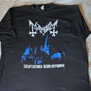 Black and Blue Graphic Men's Shirt